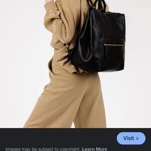 Fawn The Square Diaper Bag - Black